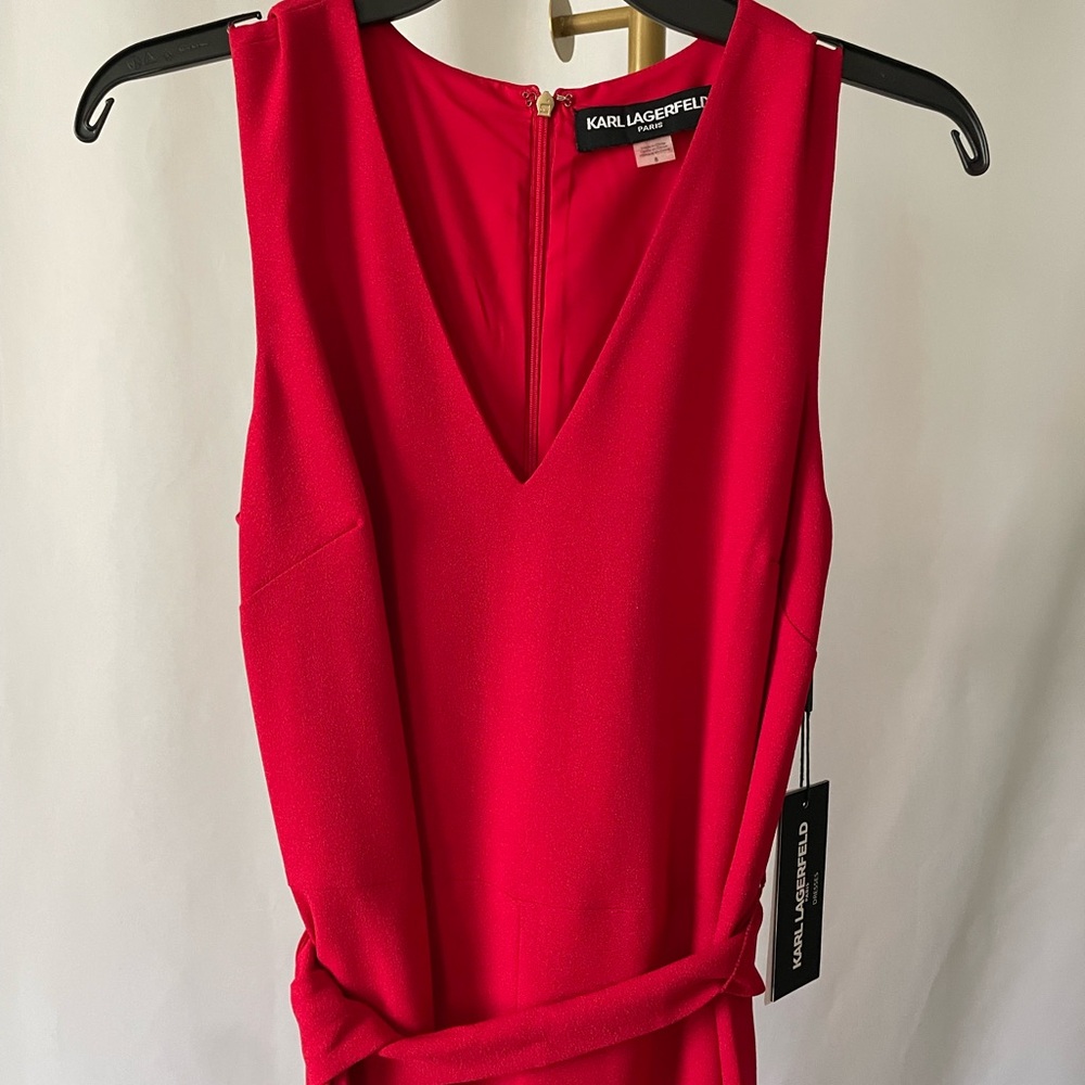 Karl Lagerfeld Bold Red Jumpsuit